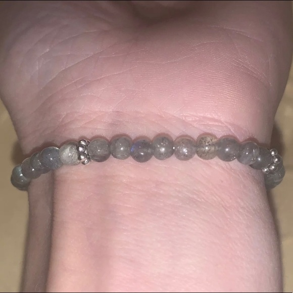 🧿2/$15🧿 New Handmade✋🏼Flashy⚡️Labradorite 3-4mm NaturalStone Stretch Bracelet - Picture 7 of 9